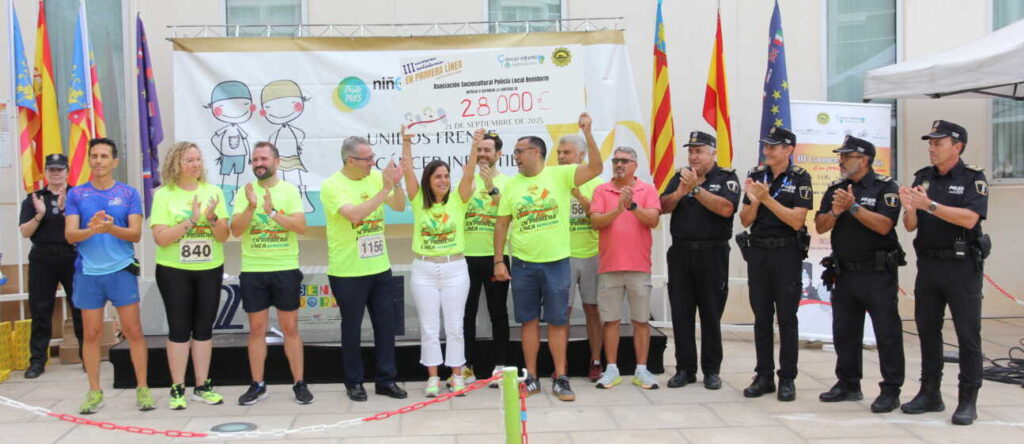 Carrera solidaria en Benidorm con récord de 28.000€ de recaudación para Aspanion en “En primera línea”
