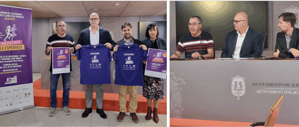Gran repercusión en la prensa sobre la presentación oficial de la Carrera de las Ciudades contra el Cáncer de Páncreas de Alicante