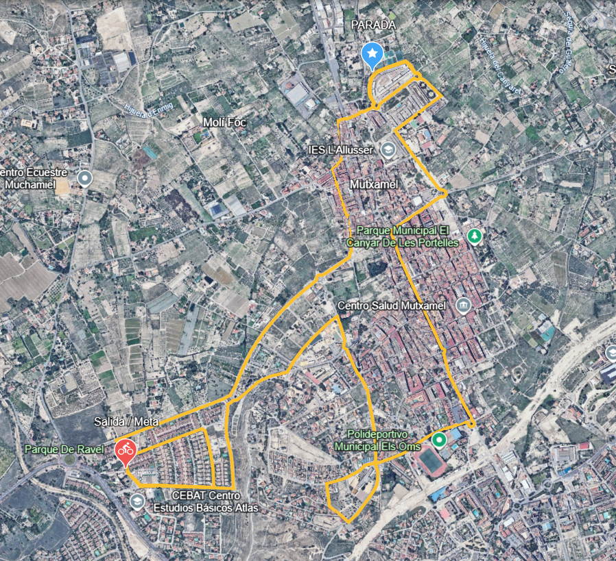 RECORRIDO VOLTA EN BICI